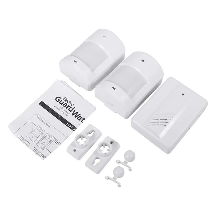 1 To 2 Pir Infrared Sensors Wireless Doorbell Alarm Detector For Home / Office