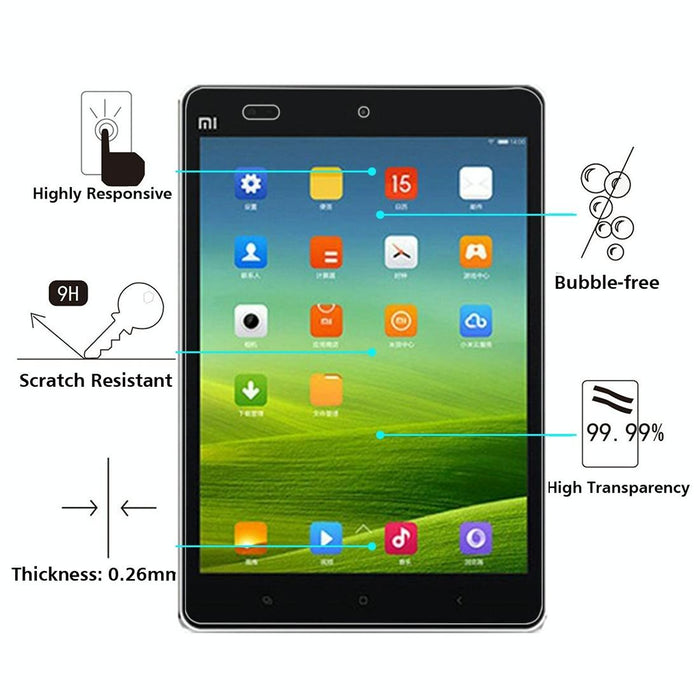 For Xiaomi Mi Pad 75 Pcs 0.4Mm 9H+ Surface Hardness 2.5D Explosion-Proof Tempered Glass Film