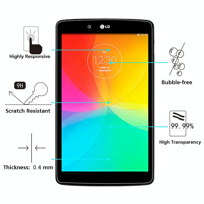 For Lg G Tablet 7.0 / V400 0.4Mm 9H+ Surface Hardness 2.5D Explosion-Proof Tempered Glass Film