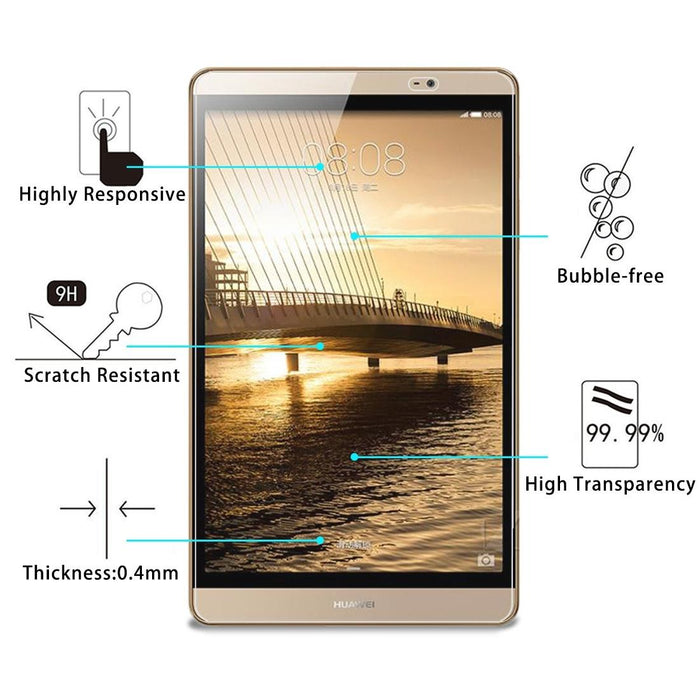 For Huawei Mediapad M2 8.0 75 Pcs 0.4Mm 9H Surface Hardness Explosion-Proof Tempered Glass Film