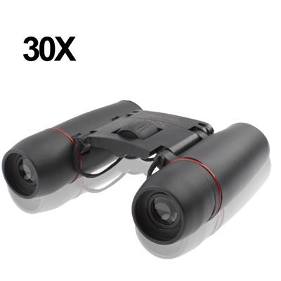 Mini Folded Field 7.2 Degree 126M / 1000M 30 X 60Mm Red Multi-Coated Day Vision Outdoor Telescope Binoculars Black