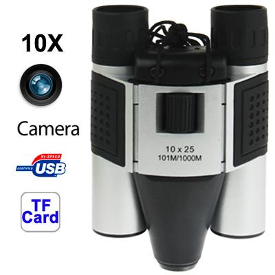 10×25Mm 5 In 1 Binocular Camera & Video Camera & Digital Camera & Pc Cam & Tf Card Reader Digital Camera Binoculars Field Of View 101M/1000M - 135 × 100 × 24Mm