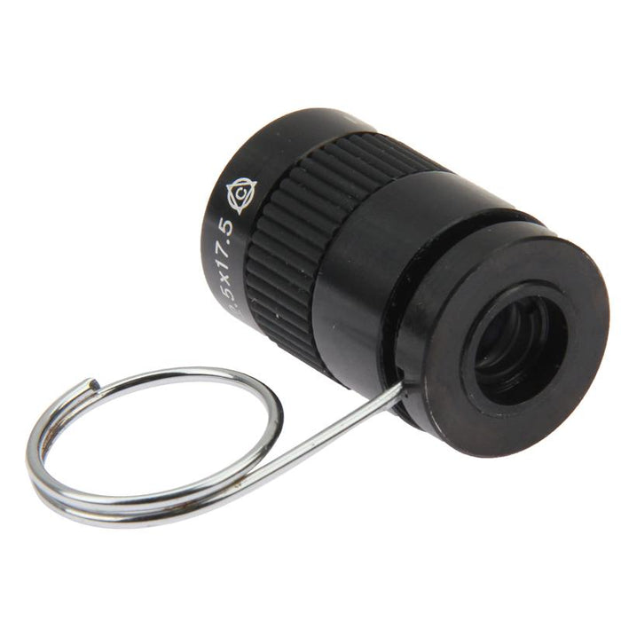 2.5 X 17.5 Mini Monocular Thumb Finger Pocket Telescope Black