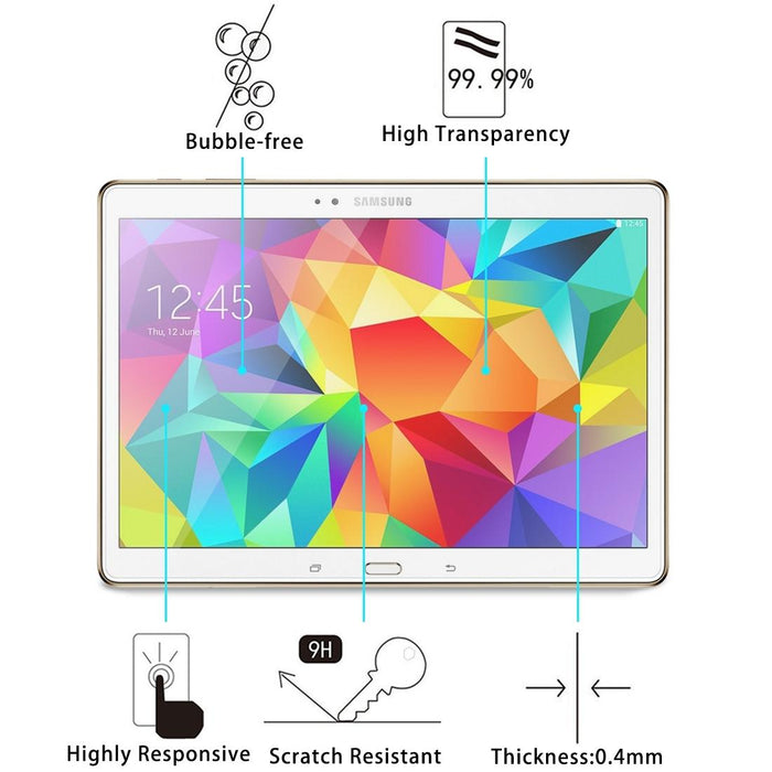 75 Pcs 0.4Mm 9H+ Surface Hardness 2.5D Explosion-Proof Tempered Glass Film For Samsung Galaxy Tab S 10.5 / T800