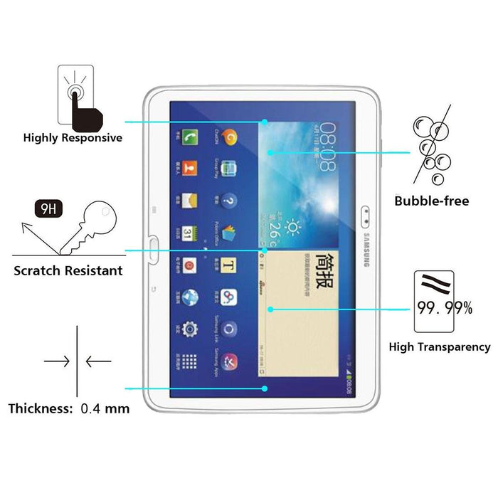 75 Pcs 0.4Mm 9H+ Surface Hardness 2.5D Explosion-Proof Tempered Glass Film For Samsung Galaxy Tab 3 10.1 / P5200