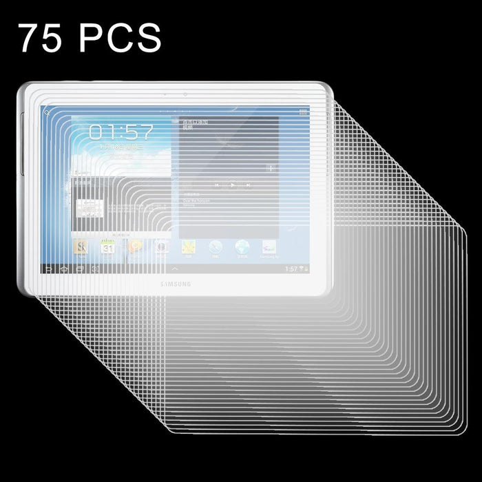 75 Pcs 0.4Mm 9H+ Surface Hardness 2.5D Tempered Glass Film For Samsung Galaxy Note 10.1 / N8000