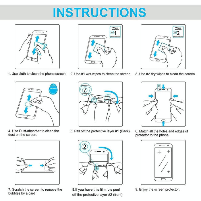 For Samsung Galaxy Tab A 9.7 / T550 / T555 0.4Mm 9H+ Surface Hardness 2.5D Explosion-Proof Tempered Glass Film