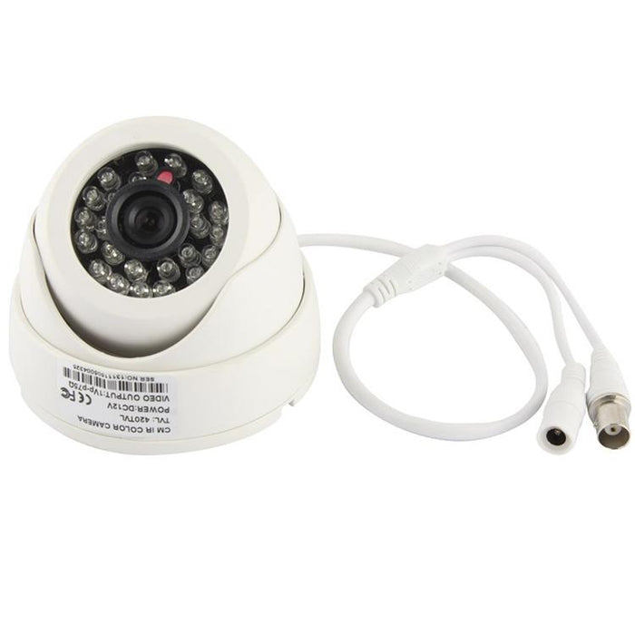 3.6Mm Lens Abs Material Colour Infrared Camera With 24 Led- Ir Distance 20M