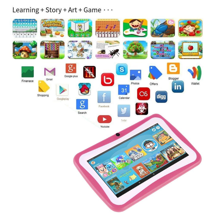 Kids 7.0 Inch 1gb + 16gb Android 4.4.2 Allwinner A33 Quad