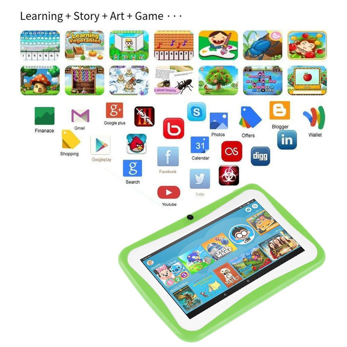 Kids 7.0 Inch 1gb + 16gb Android 4.4.2 Allwinner A33 Quad