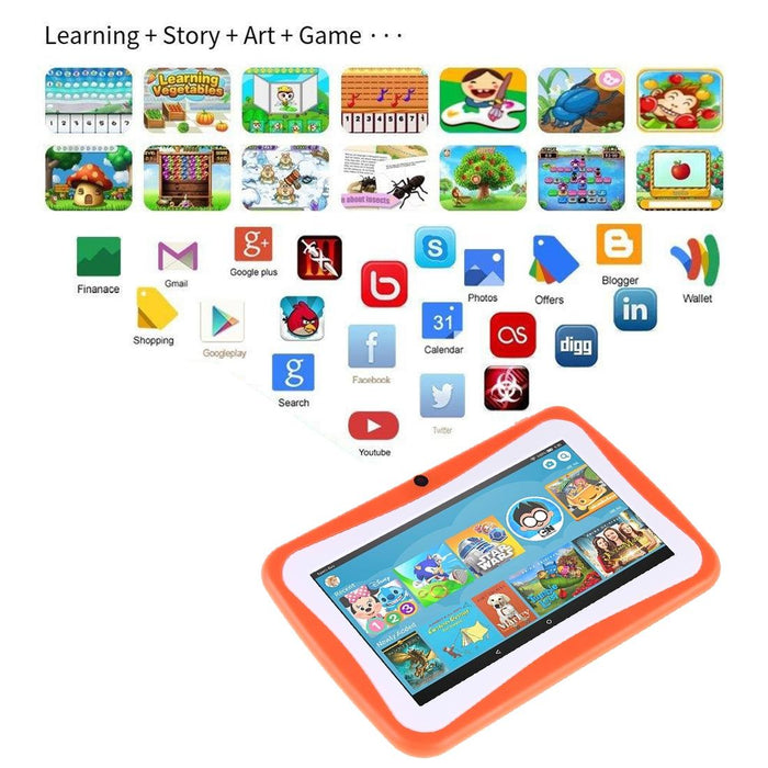 Kids 7.0 Inch 1gb + 16gb Android 5.1 Allwinner A33 Quad