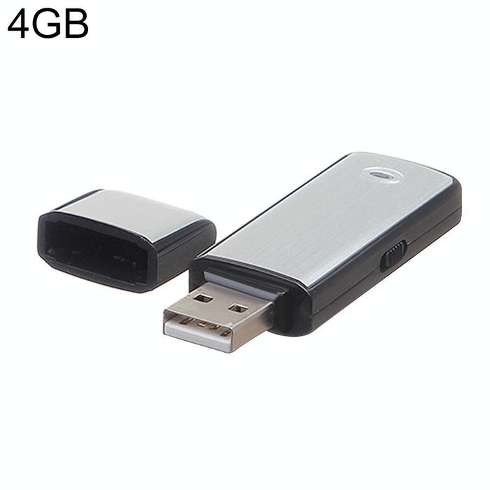 Usb Voice Recorder + 4Gb Usb Flash Disk Black