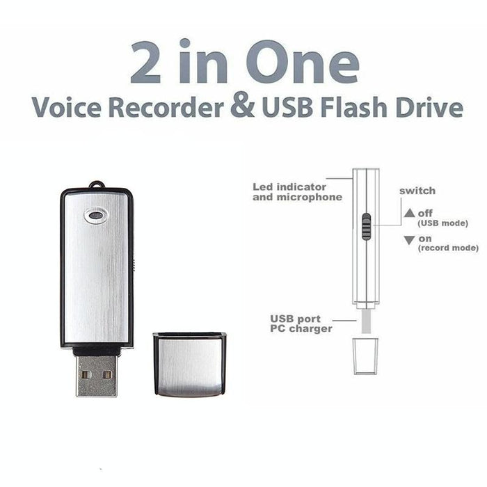 Usb Voice Recorder + 16Gb Usb Flash Disk