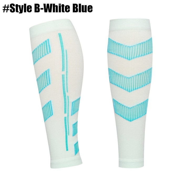 1Pair UV Protection Sports Leg Calf Compression Sleeves For Running Basketball Football