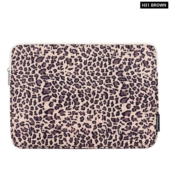 For Macbook Air Pro M1 Mens 11,12,13,14,15.6 Inch Leopard Sleeve Case Laptop Bag