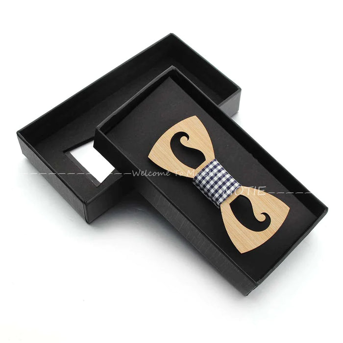 Wooden Hollow Out Bowtie For Parties Weddings And Gifts