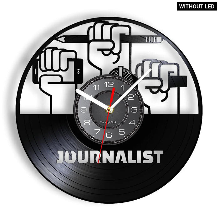 S Reporter Vinyl Record Wall Clock