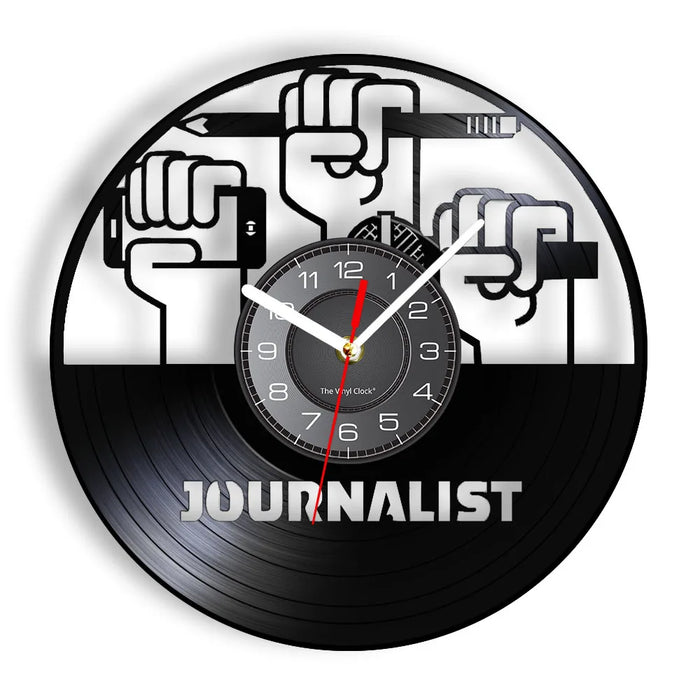 S Reporter Vinyl Record Wall Clock