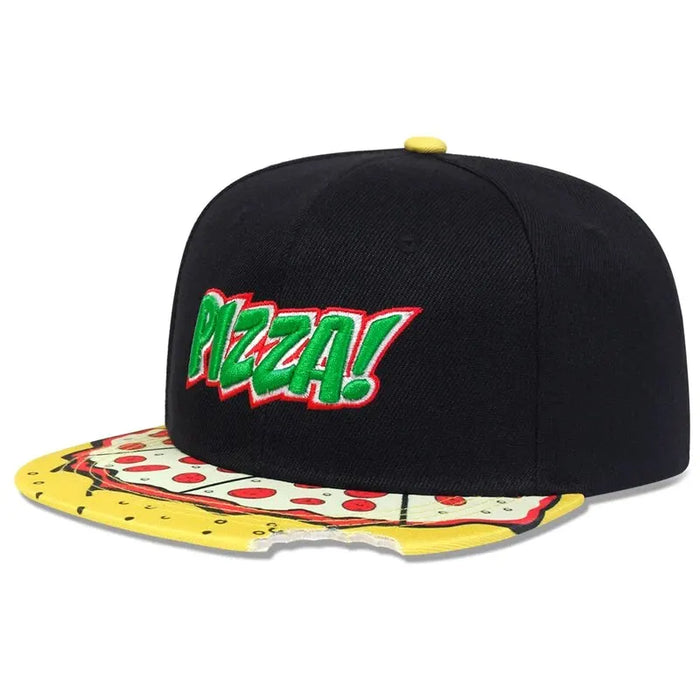 Adjustable Pizza Embroidered Baseball Cap / Hat