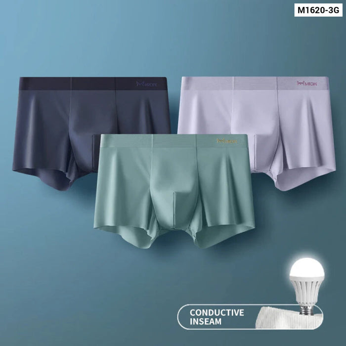 3 Piece Mens Ice Silk Boxer Briefs