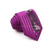 Mens Purple Geometric Tie For Weddings