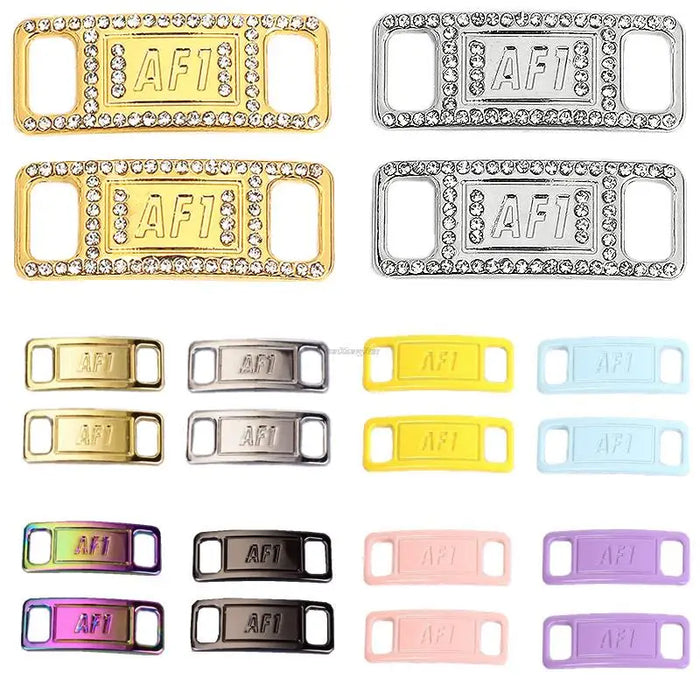 Af1 Diamond Charms Buckle Quality Metal Shoe Laces