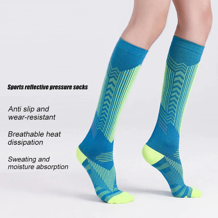 1 Pair Leg Sports Calf Compression Socks For Women Men