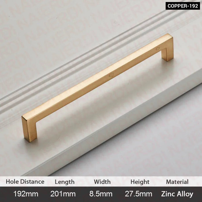 Modern Brushed Zinc Cabinet Handles