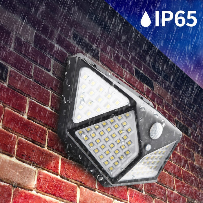 Led Solar Wall Lamp Four Side Light Solar Induction Lamp Human Courtyard Wall Lamp Waterproof Stair Outdoor Lamp