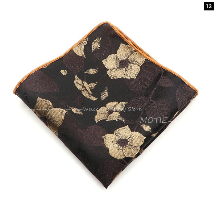 Mens Plant Pattern Handkerchiefs For Weddings And Daily Wear