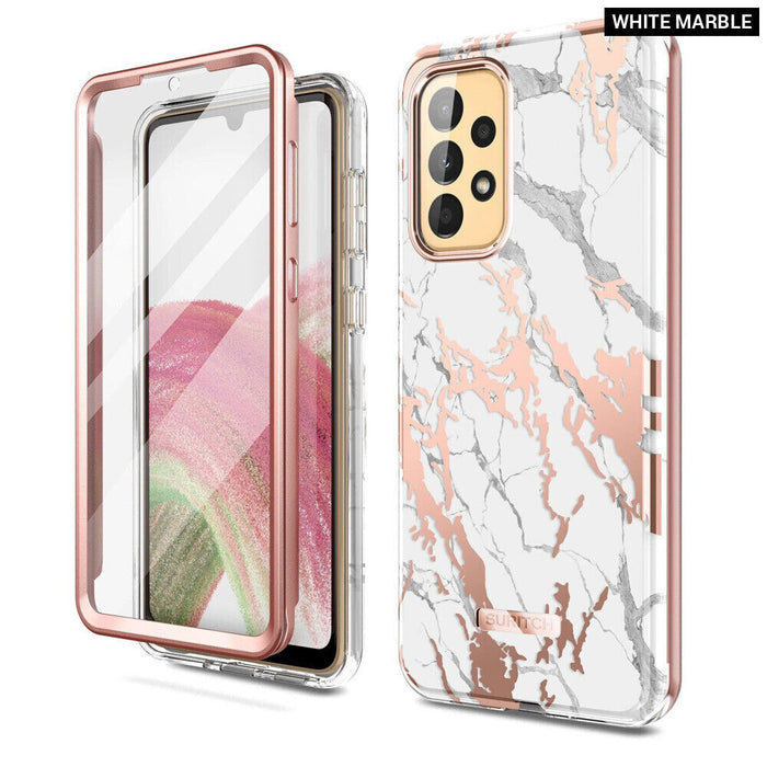 Marble Rugged Case For Samsung Galaxy A33 5G Full Body Protection