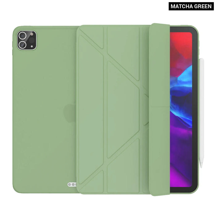 Multi Fold Pu Leather Smart Cover For Ipad Pro 11 12.9 Funda Capa