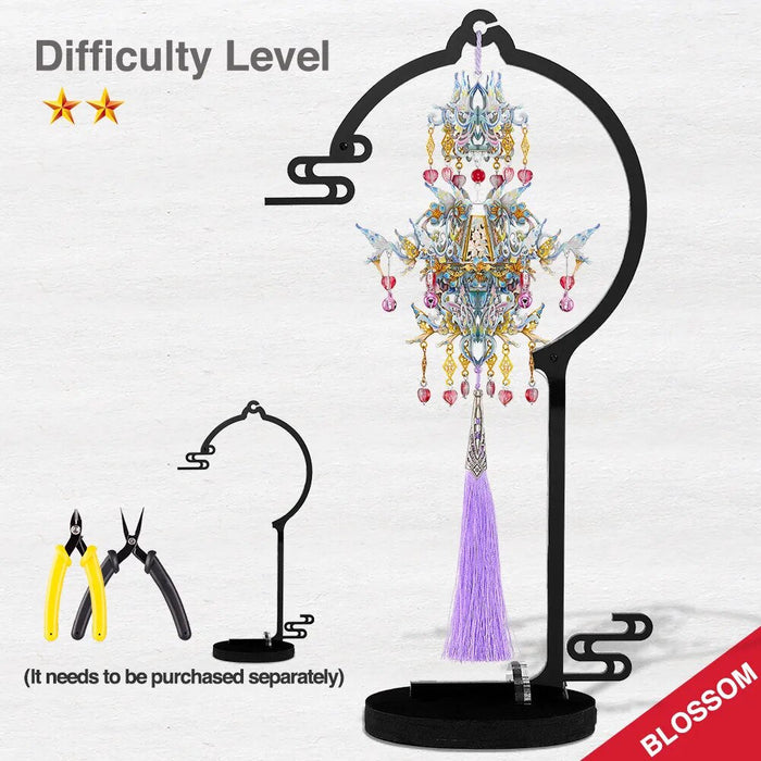 3D Metal Puzzles Blossom Tassels Pendant Model Building Kits Jigsaw Diy Toys