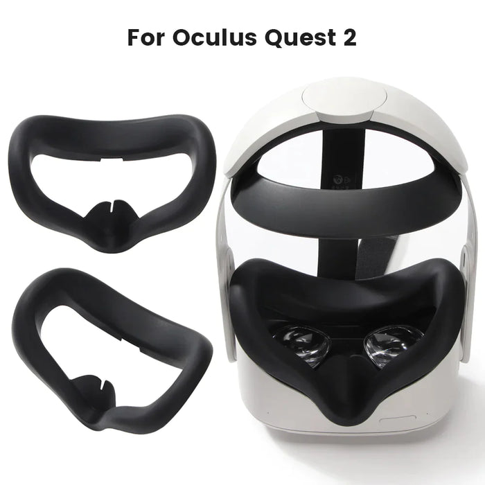 For Oculus Quest 2 Vr Soft Silicone Face Eye Cover Pad/Mask/Glasses With Light Blocking