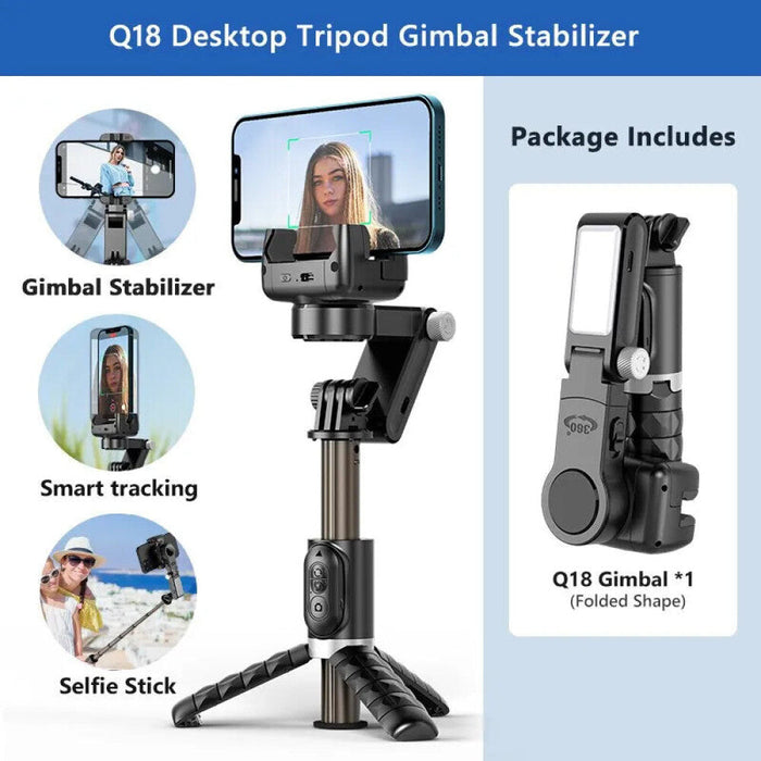 360 Rotation Gimbal Stabilizer For Iphone Live Pography