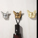 Zinc Alloy Bulldog Wall Hook For Hanging Clothes Hats Coats