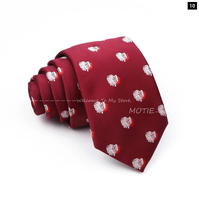 Santa Claus Necktie For Christmas And Halloween Parties