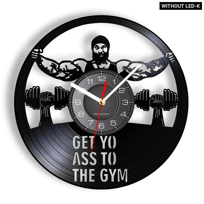 Silent Fitness Gym Wall Clock