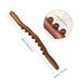 Carbonized Wood Scraping Massage Stick For Body