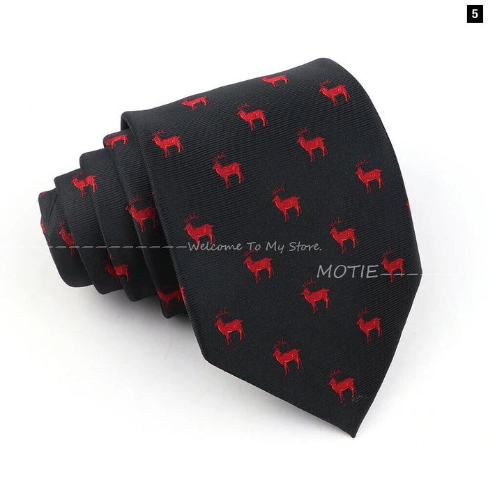 Horseback Riding Neckties Brown Polyester Ties For Men