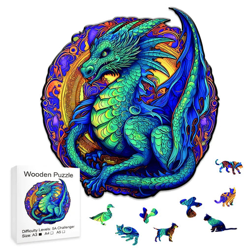 Dragon Puzzle Diy Wooden Game