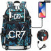 Unisex Cr7 Football Casual Daypack School Bag