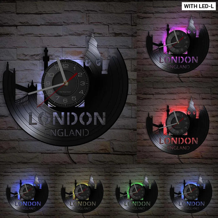 London Vinyl Record Wall Clock