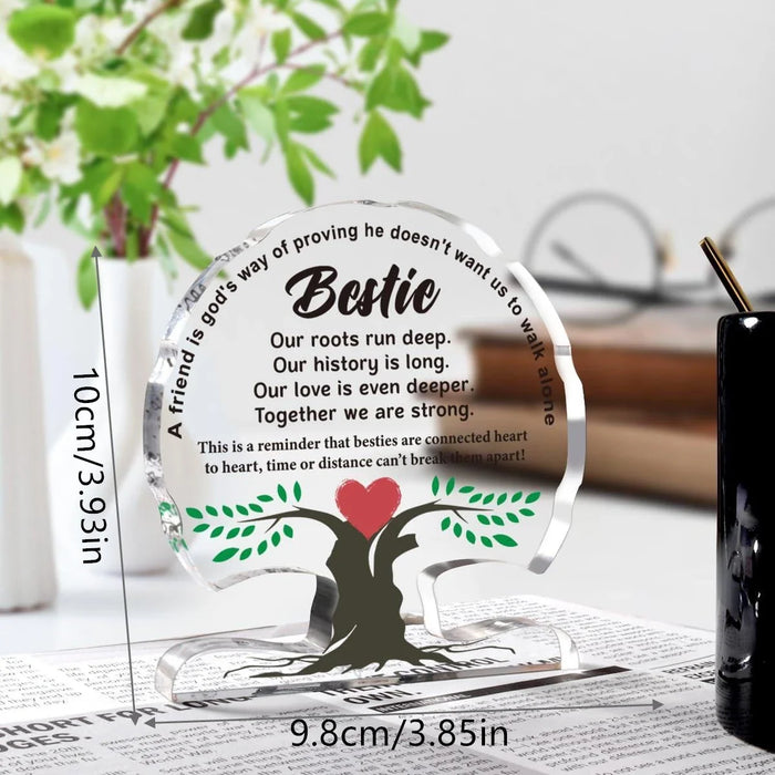 Friendship Plaque For Bestie Birthday Graduation & Thank You Gifts