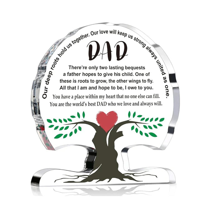 Acrylic Tree Desk Sign For Dad Perfect Gift!