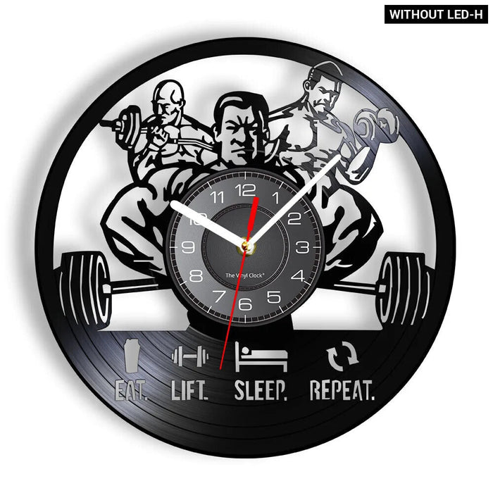 Silent Fitness Gym Wall Clock