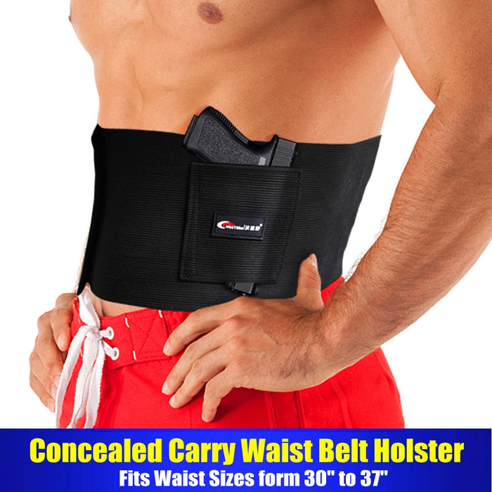 Elastic Concealed Waist Right Handed Tactical Carry Belt Fits Conceals All Subcompact