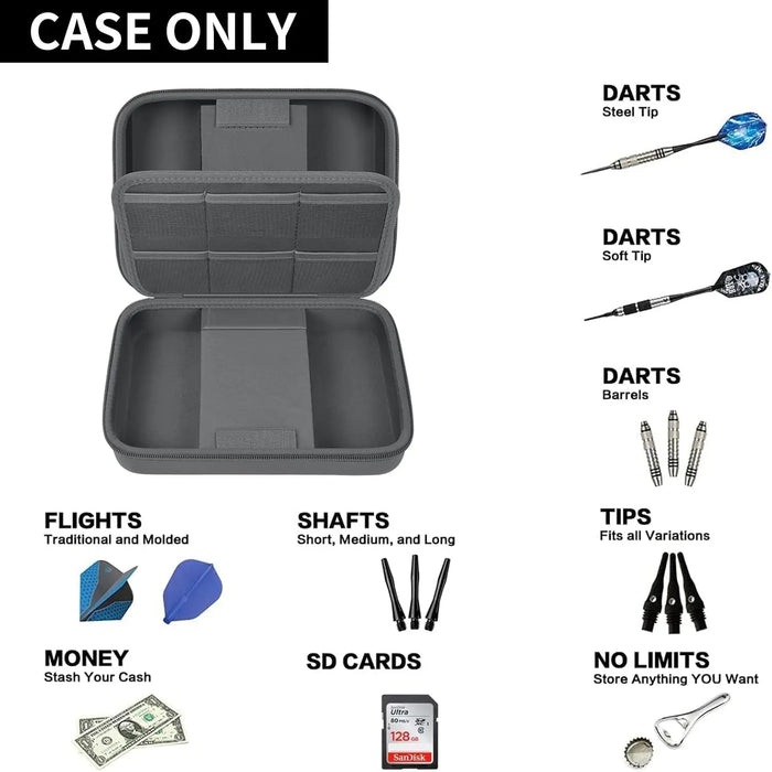 16 Dart Case For Steel Soft Tip Darts Storage Holder Box Only