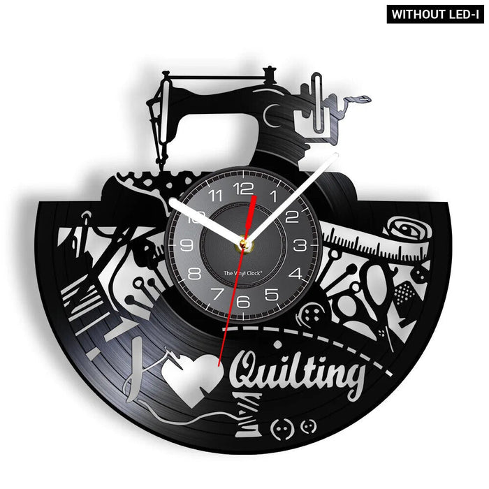 Retro Sewing Machine Wall Clock