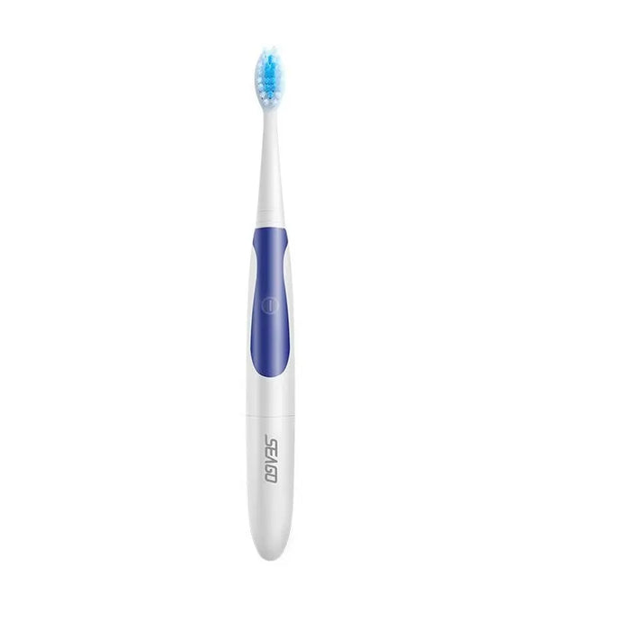 Travel Electric Toothbrush 2 Brush Heads Waterproof Ipx7 Slim Portable Adult Brush